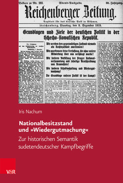 Nationalbesitzstand und »Wiedergutmachung« von Nachum,  Iris