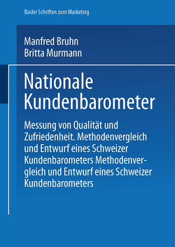 Nationale Kundenbarometer von Bruhn,  Manfred, Murmann,  Britta