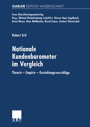 Nationale Kundenbarometer im Vergleich von Ertl,  Robert