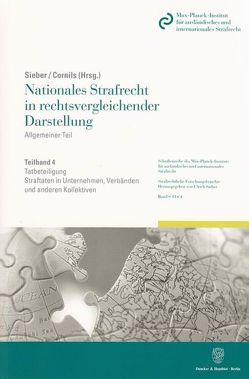 Nationales Strafrecht in rechtsvergleichender Darstellung. von Cornils,  Karin, Sieber,  Ulrich