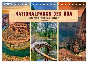 Nationalparks der USA – atemberaubend schön (Tischkalender 2024 DIN A5 quer), CALVENDO Monatskalender von Roder,  Peter