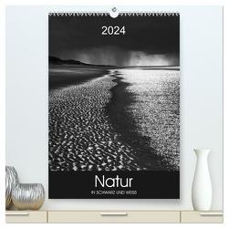 Natur in Schwarz und Weiß (hochwertiger Premium Wandkalender 2024 DIN A2 hoch), Kunstdruck in Hochglanz von Koch,  Lucyna