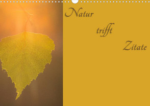 Natur trifft Zitate (Wandkalender 2022 DIN A3 quer) von Kulla,  Alexander