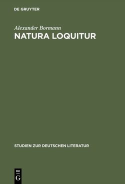 Natura loquitur von Bormann,  Alexander