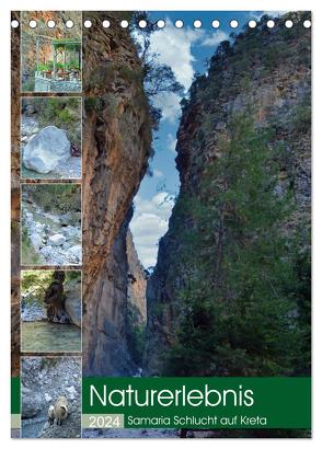 Naturerlebnis Samaria Schlucht auf Kreta (Tischkalender 2024 DIN A5 hoch), CALVENDO Monatskalender von Kleemann,  Claudia