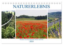 Naturerlebnis – Wandern zwischen Hunsrück, Mosel und Eifel (Tischkalender 2024 DIN A5 quer), CALVENDO Monatskalender von Frost,  Anja