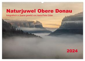 Naturjuwel Obere Donau (Wandkalender 2024 DIN A2 quer), CALVENDO Monatskalender von Döler,  Hans-Peter