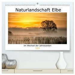 Naturlandschaft Elbe – Im Wechsel der Jahreszeiten (hochwertiger Premium Wandkalender 2024 DIN A2 quer), Kunstdruck in Hochglanz von AkremaFotoArt,  AkremaFotoArt