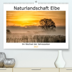 Naturlandschaft Elbe – Im Wechsel der Jahreszeiten (Premium, hochwertiger DIN A2 Wandkalender 2023, Kunstdruck in Hochglanz) von AkremaFotoArt