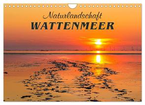 Naturlandschaft WATTENMEER (Wandkalender 2024 DIN A4 quer), CALVENDO Monatskalender von Dreegmeyer,  Andrea