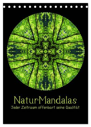 NaturMandalas – Jeder Zeitraum offenbart seine Qualität (Tischkalender 2024 DIN A5 hoch), CALVENDO Monatskalender von OylesArt,  OylesArt