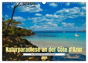 Naturparadiese an der Côte d’Azur (Wandkalender 2024 DIN A3 quer), CALVENDO Monatskalender von Voigt,  Tanja