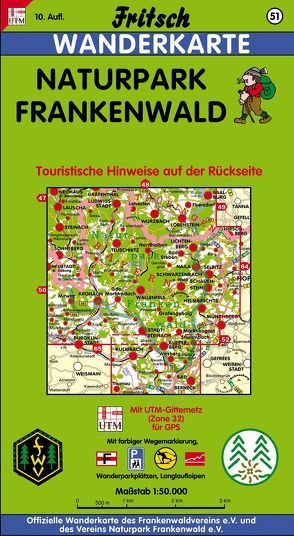 Naturpark Frankenwald von Fritsch Landkartenverlag