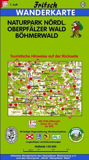Naturpark Nördlicher Oberpfälzer Wald – Böhmerwald von Fritsch Landkartenverlag
