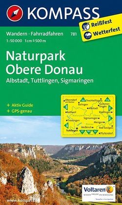 KOMPASS Wanderkarte Naturpark Obere Donau – Albstadt – Tuttlingen – Sigmaringen von KOMPASS-Karten GmbH