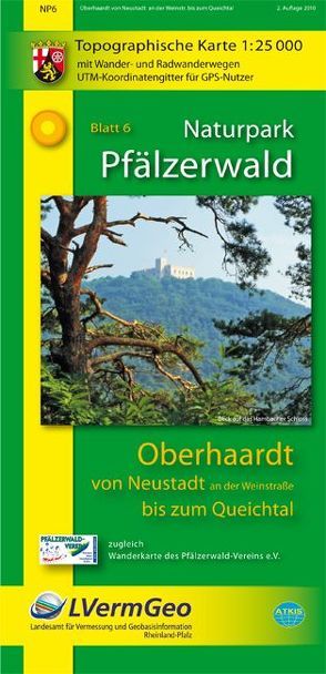 Naturpark Pfälzerwald /Oberhaardt von Neustadt an der Weinstraße bis zum Queichtal von Landesamt für Vermessung und Geobasisinformation Rheinland-Pfalz