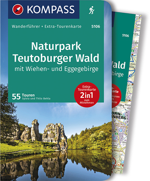 KOMPASS Wanderführer Naturpark Teutoburger Wald mit Wiehen- und Eggegebirge von Behla,  Sylvia und Thilo