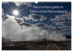 Naturschauspiele im Yellowstone Nationalpark (Wandkalender 2024 DIN A3 quer), CALVENDO Monatskalender von Friederich,  Rudolf