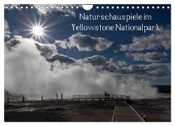 Naturschauspiele im Yellowstone Nationalpark (Wandkalender 2024 DIN A4 quer), CALVENDO Monatskalender von Friederich,  Rudolf