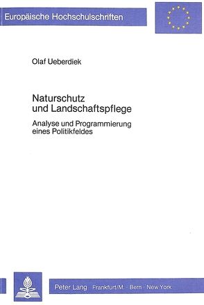 Naturschutz und Landschaftspflege von Ueberdiek,  Olaf