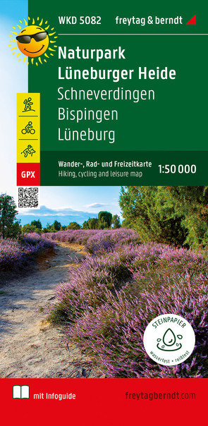 Naturschutzgebiet Lüneburger Heide, Wander- und Radkarte 1:50.000