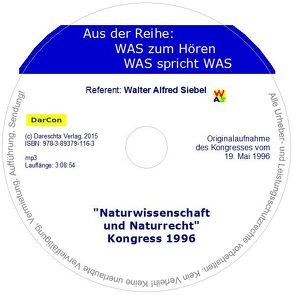 Naturwissenschaft und Naturrecht von Kollmann,  Ulrike, Siebel,  Walter Alfred