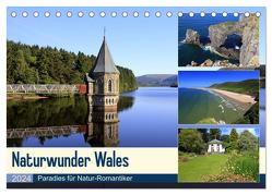 Naturwunder Wales (Tischkalender 2024 DIN A5 quer), CALVENDO Monatskalender von Herzog,  Michael