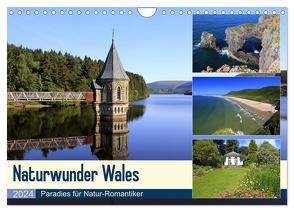 Naturwunder Wales (Wandkalender 2024 DIN A4 quer), CALVENDO Monatskalender von Herzog,  Michael