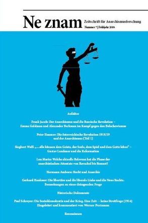 Ne znam 6 – Zeitschrift für Anarchismusforschung von Kellermann,  Philippe