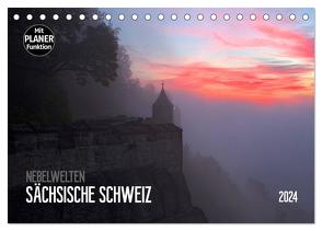 Nebelwelten Sächsische Schweiz (Tischkalender 2024 DIN A5 quer), CALVENDO Monatskalender von Meutzner,  Dirk