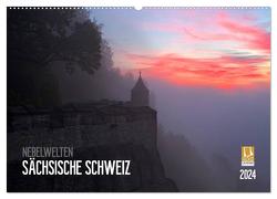 Nebelwelten Sächsische Schweiz (Wandkalender 2024 DIN A2 quer), CALVENDO Monatskalender von Meutzner,  Dirk