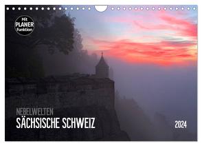 Nebelwelten Sächsische Schweiz (Wandkalender 2024 DIN A4 quer), CALVENDO Monatskalender von Meutzner,  Dirk