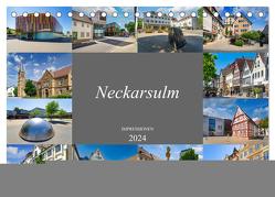 Neckarsulm Impressionen (Tischkalender 2024 DIN A5 quer), CALVENDO Monatskalender von Meutzner,  Dirk