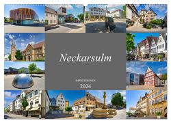 Neckarsulm Impressionen (Wandkalender 2024 DIN A2 quer), CALVENDO Monatskalender von Meutzner,  Dirk