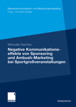 Negative Kommunikationseffekte von Sponsoring und Ambush-Marketing bei Sportgroßveranstaltungen von Sachse,  Manuela