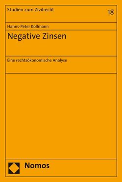 Negative Zinsen von Kollmann,  Hanns-Peter