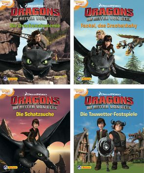 Nelson Mini-Bücher: 4er Dreamworks Dragons 1-4 von DreamWorks Animation UK Limited