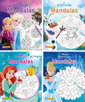 Nelson Mini-Bücher: 4er Disney Mandalas 1-4
