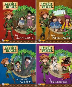 Nelson Mini-Bücher: 4er Robin Hood 1-4