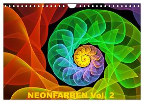 Neonfarben Vol. 2 / CH-Version (Wandkalender 2024 DIN A4 quer), CALVENDO Monatskalender von Art,  gabiw