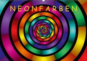 Neonfarben (Wandkalender 2018 DIN A2 quer) von Art,  gabiw