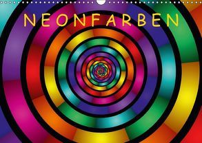 Neonfarben (Wandkalender 2018 DIN A3 quer) von Art,  gabiw