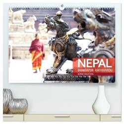 NEPAL Bhaktapur Kathmandu (hochwertiger Premium Wandkalender 2024 DIN A2 quer), Kunstdruck in Hochglanz von Maertens,  Bernd