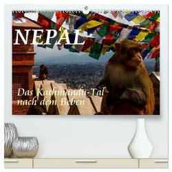 Nepal-Das Kathmandu-Tal nach dem Beben (hochwertiger Premium Wandkalender 2024 DIN A2 quer), Kunstdruck in Hochglanz von Baumert,  Frank