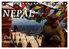 Nepal-Das Kathmandu-Tal nach dem Beben (Tischkalender 2024 DIN A5 quer), CALVENDO Monatskalender von Baumert,  Frank
