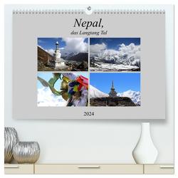 Nepal, das Langtang Tal (hochwertiger Premium Wandkalender 2024 DIN A2 quer), Kunstdruck in Hochglanz von Albicker,  Gerhard