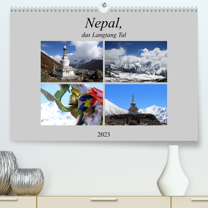 Nepal, das Langtang Tal (Premium, hochwertiger DIN A2 Wandkalender 2023, Kunstdruck in Hochglanz) von Albicker,  Gerhard