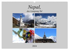 Nepal, das Langtang Tal (Wandkalender 2024 DIN A2 quer), CALVENDO Monatskalender von Albicker,  Gerhard