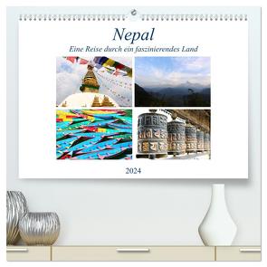 Nepal Eine Reise durch ein faszinierendes Land (hochwertiger Premium Wandkalender 2024 DIN A2 quer), Kunstdruck in Hochglanz von Graupner,  Denise