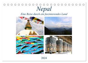 Nepal Eine Reise durch ein faszinierendes Land (Tischkalender 2024 DIN A5 quer), CALVENDO Monatskalender von Graupner,  Denise